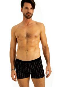 Q-EN - 3 Lü ECO Paket Desenli Pamuklu Erkek Boxer Külot