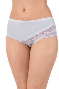 5 li Paket Pamuklu Dantelli Likralı Kadın Bato Slip Külot - Thumbnail