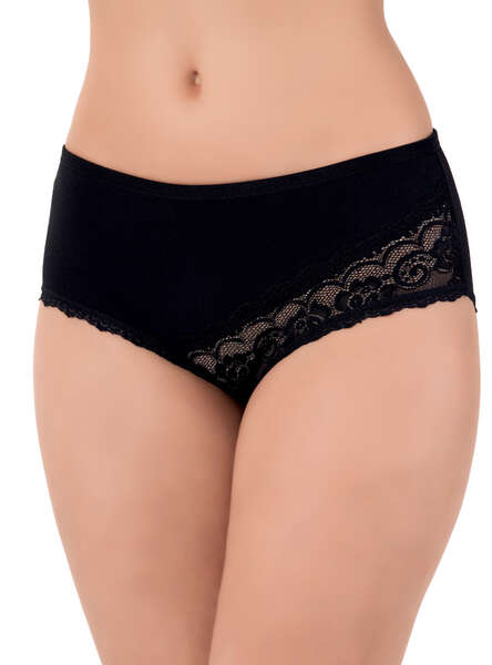 5 li Paket Pamuklu Dantelli Likralı Kadın Bato Slip Külot