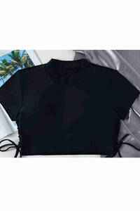 Siyah Angelsin Özel Tasarım Bikini Üstü - Thumbnail