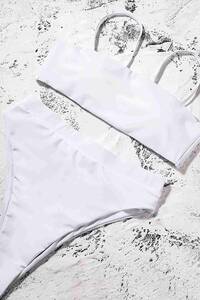 Beyaz Angelsin V Kesim Yüksek Bel Bikini Altı - Thumbnail