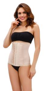 LENS - Bel Destekleyici Balenli Inceltici Sıkılaştırıcı Agraflı Korse