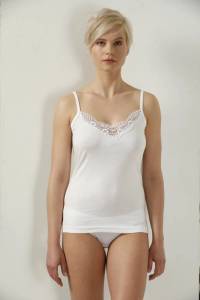 Öztaş - Beyaz İnce Askılı Güpür Yaka % 100 Pamuk Penye Ribana Kadın Atlet_Kopya(2) (1)