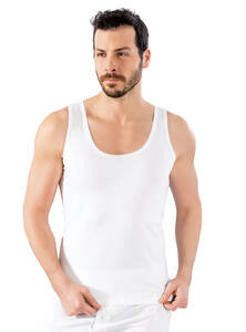 Lüx DRM - Beyaz Pamuklu Erkek Atlet