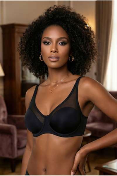 Beyaz Tüllü Desteksiz Soft Cup Toparlayıcı Sütyen_Kopya(1)