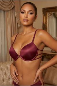 Le Jardin - Bordo Destekli Micro Push Up Sütyen