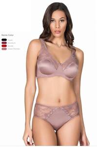 Le Jardin - Destekli Push Up Dantelli Bralet Sütyen Külot Takım