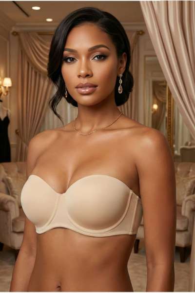 Le Jardin - Ten Rengi Destekli Push Up Straplez Sütyen