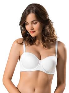 Desteksiz Soft Cup Straplez Sütyen - Thumbnail
