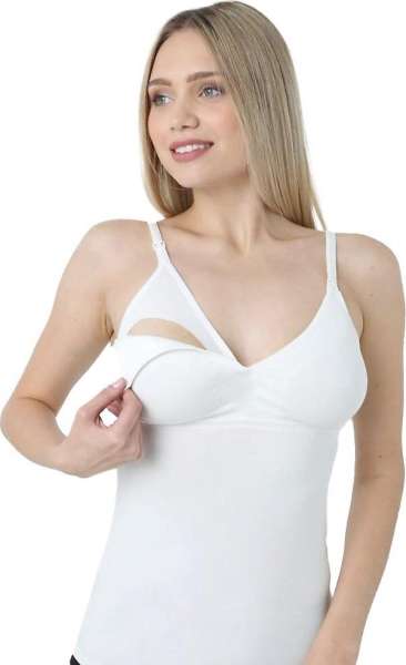 Form Angel - Dikişsiz Klipsli Toparlayıcı Lohusa Emzirme Atleti