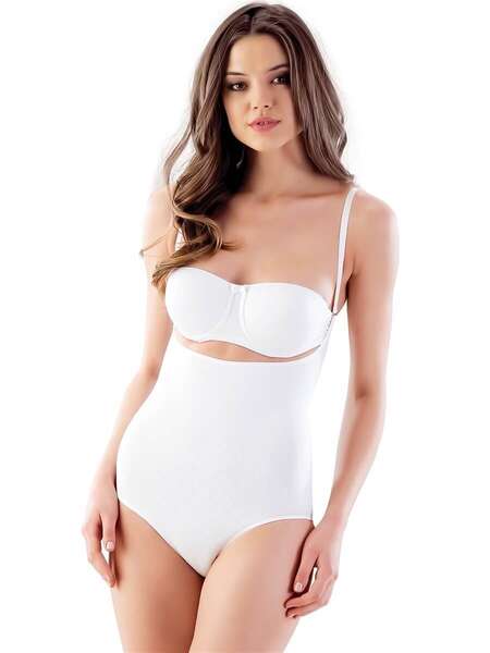 Doğum Sonrası Toparlayıcı Göğsü Açık Body Slip Korse