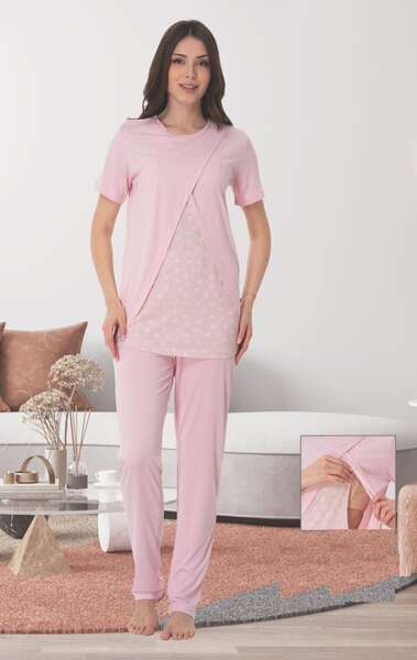 Effortt - Emzirme Özellikli Hamile Lohusa Pijama Takımı (1)