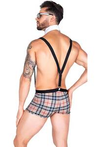 Erkek Fantazi Askılı Boxer Külot Takım - Thumbnail