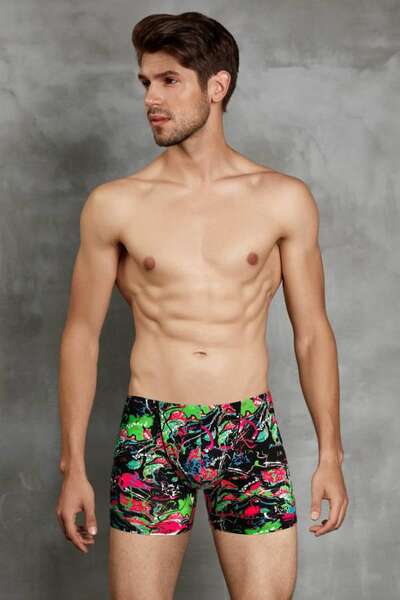 Erkek Flamingo Desen Boxer Külot