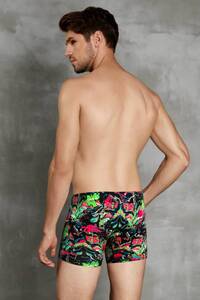 Erkek Flamingo Desen Boxer Külot - Thumbnail