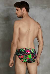 Erkek Flamingo Desen Slip Külot - Thumbnail