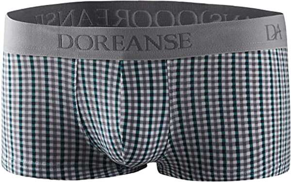 Doreanse - Erkek Modal Pötikare Desenli Torbalı Mini Paça Boxer Külot (1)