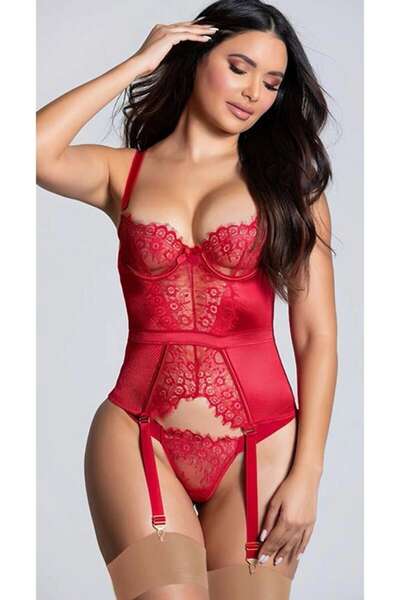 Fantezi Dantelli Jartiyer Takım