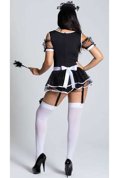 Fantezi Hizmetçi Kız Kostümü