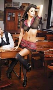 Fantezi Liseli Kız Öğrenci Kostümü - Thumbnail