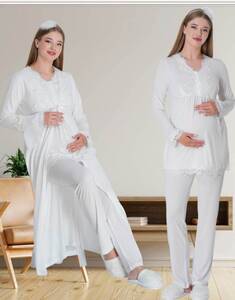 Hamile Lohusa Sabahlıklı Pijama Takım - Thumbnail