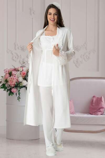 Hamile Lohusa Sabahlıklı Pijama Takım