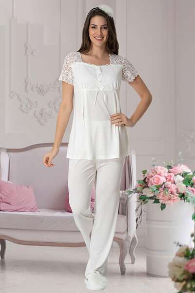 Hamile Lohusa Sabahlıklı Pijama Takım