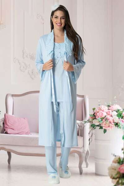 Hamile Lohusa Sabahlıklı Pijama Takım