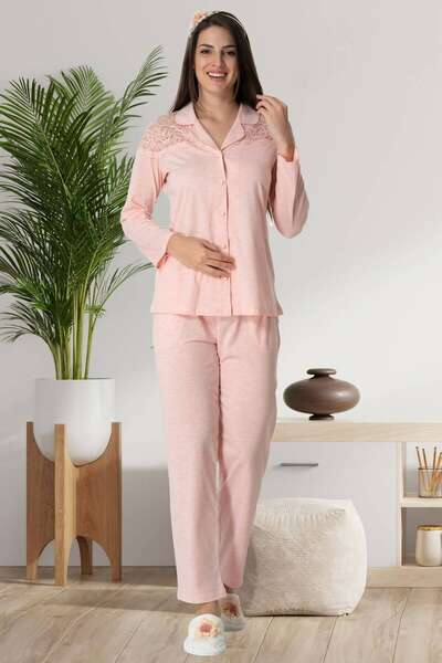 Hamile Lohusa Sabahlıklı Pijama Takım