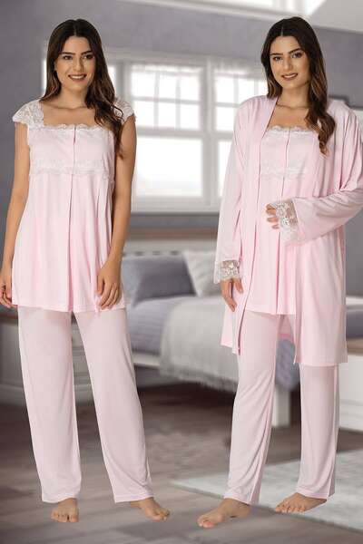 Hamile Lohusa Sabahlıklı Pijama Takımı