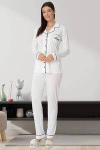 Hamile Lohusa Sabahlıklı Pijama Takımı 3lü Set - Thumbnail