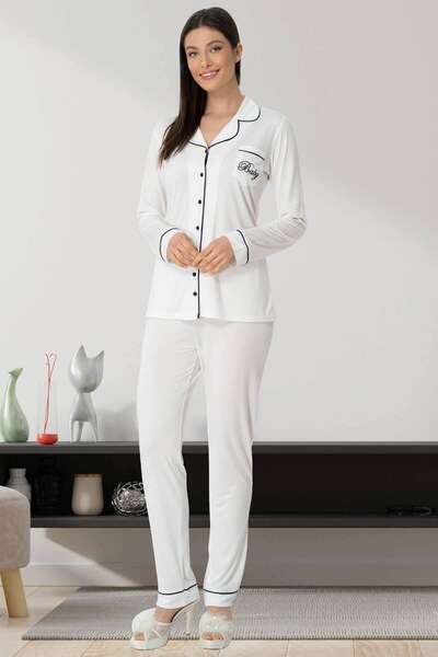 Hamile Lohusa Sabahlıklı Pijama Takımı 3lü Set