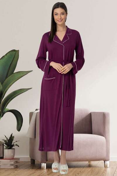 Hamile Lohusa Sabahlıklı Pijama Takımı 3lü Set