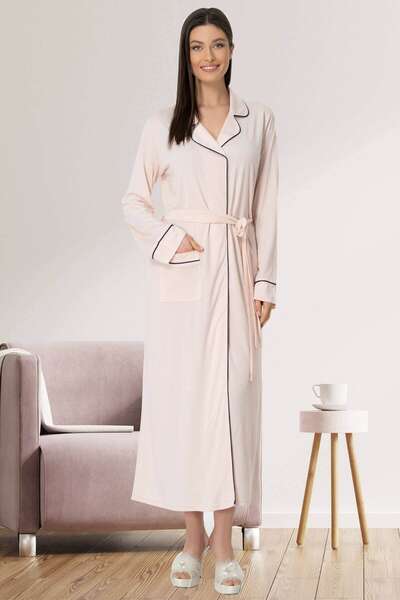 Hamile Lohusa Sabahlıklı Pijama Takımı 3lü Set