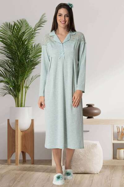 Hamile Lohusa Sabahlıklı Pijama ve Gecelik Takım