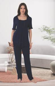 Hamile Lohusa Yarım Kollu Pijama Takımı - Thumbnail