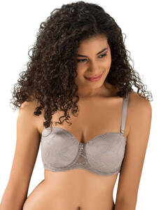 Le Jardin - Dantelli Balenli Straplez Toparlayıcı Sütyen 85C