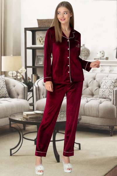 Kadife Kadın Pijama Takımı