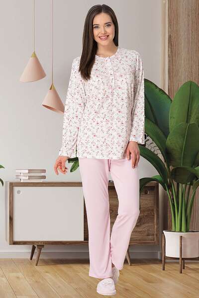 Mecit Pijama - Kadın Büyük Beden Battal Pijama Takımı (1)