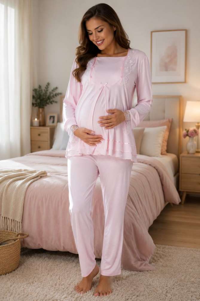 Kadın Hamile Lohusa Pijama Takımı
