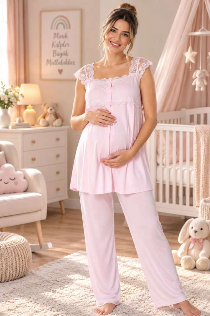 Kadın Hamile Lohusa Pijama Takımı