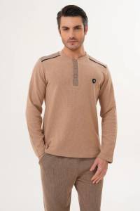 Mecit Pijama - Kahverengi Selanik Kumaş Kışlık Erkek Pijama Takımı (1)