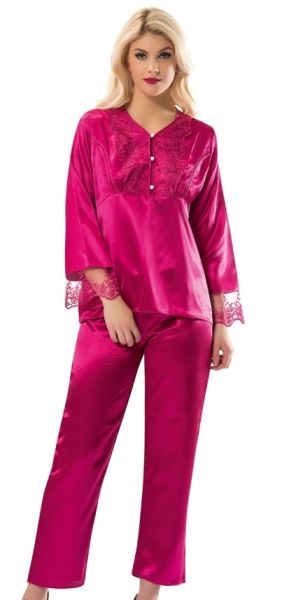 Saten Lohusa Pijama Takım