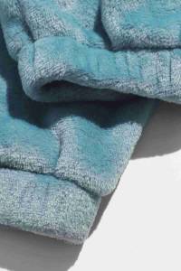 Mavi Kolsuz Askılı Peluş Polar Alt Üst Pijama Takımı - Thumbnail
