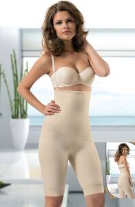 Şalcı - Mideli Paçalı Uzun Tek Kat Askılı Korse