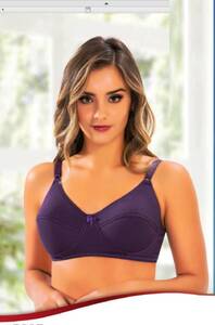 by İGP - Mor Puantiyeli Süngerli Sütyen