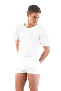 Emay - Pamuklu Kısa Kollu Bisiklet Yaka Erkek Atlet