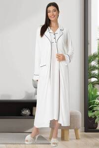 Sabahlıklı Hamile Lohusa Gecelik Takım - Thumbnail