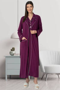 Sabahlıklı Hamile Lohusa Gecelik Takım - Thumbnail