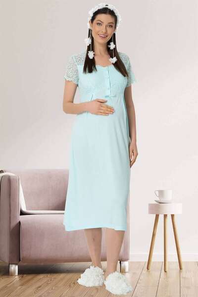 Sabahlıklı Hamile Lohusa Gecelik Takım